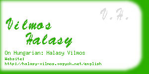 vilmos halasy business card